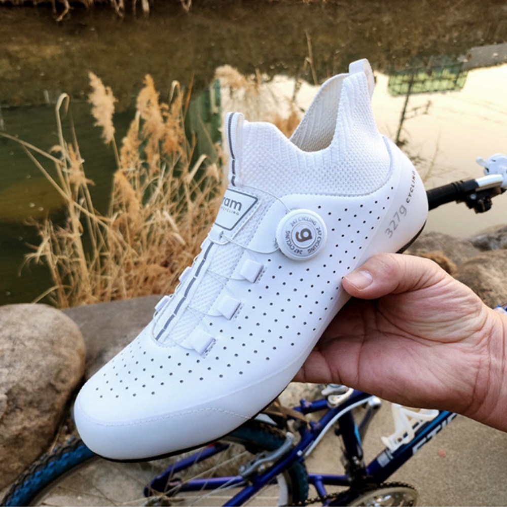 그렘 247 초경량 미드컷 평페달 슈즈 자전거 신발, 화이트, 265 117,440원