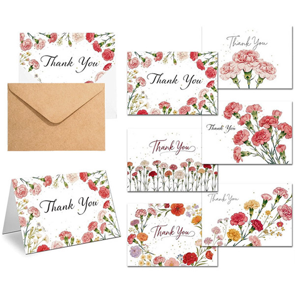 카네이션 카드 어버이날 스승의날 감사, 30개, 혼합 15,000원