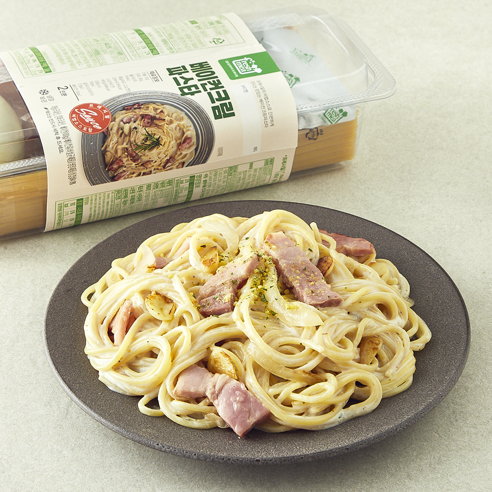 프레시밀 베이컨크림파스타 2인분, 630g, 1개 13,900원