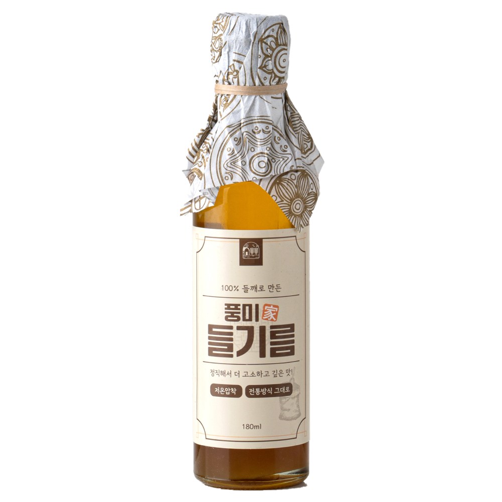 저온압착 풍미가 들기름 통들깨100%, 1개, 180ml 11,630원