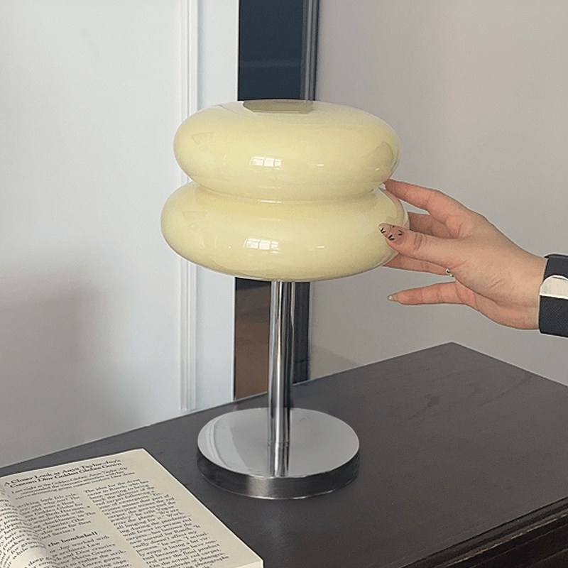 Mayho 마카롱 무드등 모던 미드센츄리 led 방등 3단계 조명조절 수면등 집들이선물, 크림 옐로우 24,430원