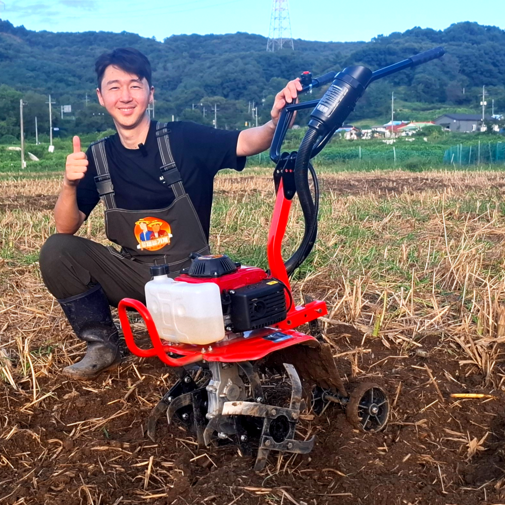 형제농기계 4행정 소형 미니 텃밭 관리기 밭가는기계 배토기 로타리, 1세트 464,000원