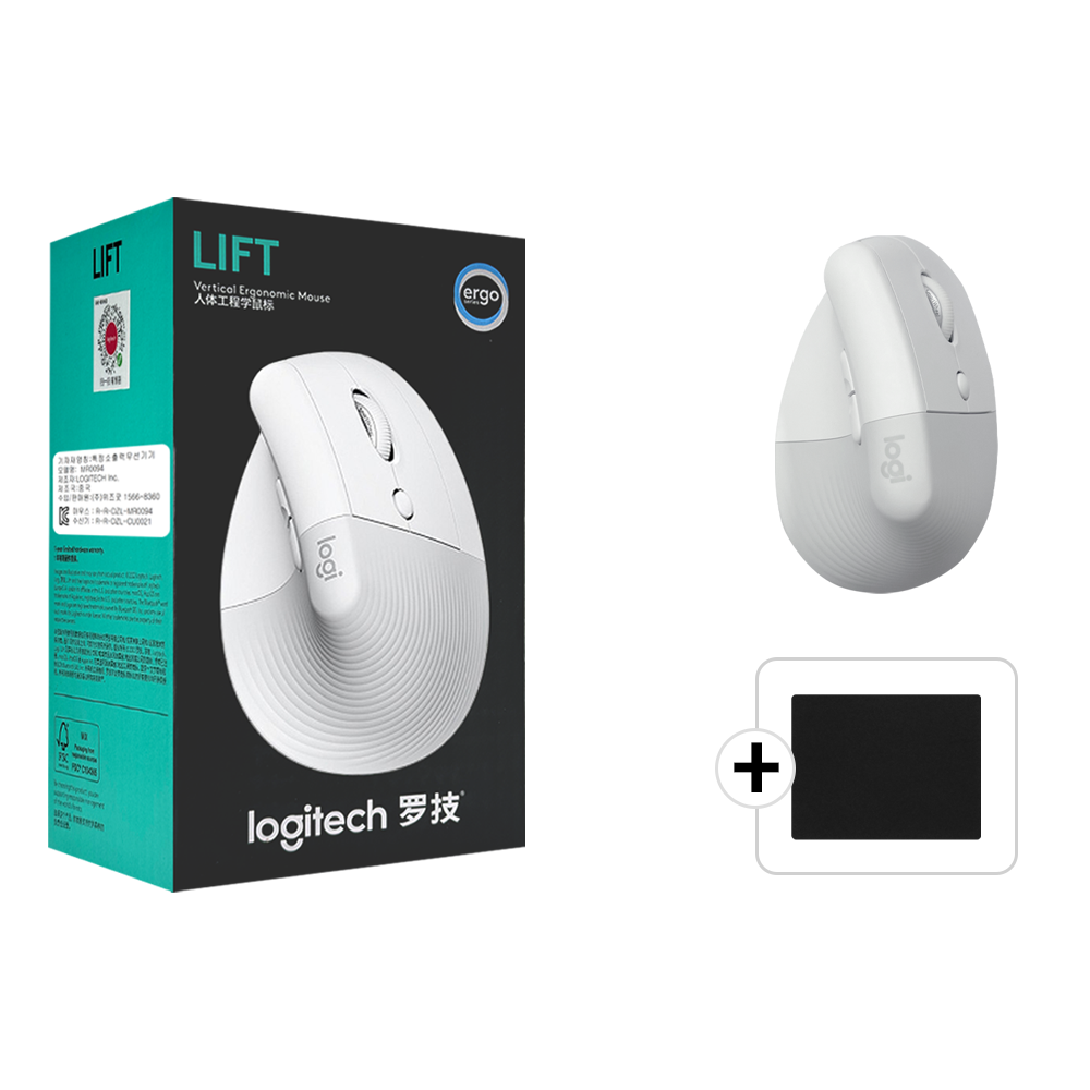 로지텍 리프트 버티컬 무선 마우스 블루투스 무소음 맥북 아이패드 호환 손목보호 인체공학 병행 + 스토리링크 마우스패드 69,900원