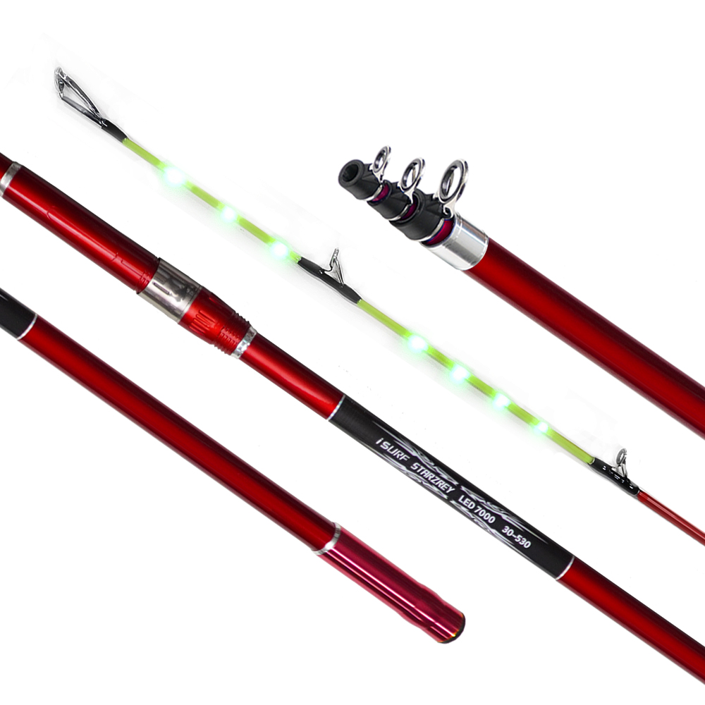 아이서프 스타즈리 야간 LED 서프 원투대 원투 낚시대 꽂이형 초릿대 (BNF), 레드 150,000원