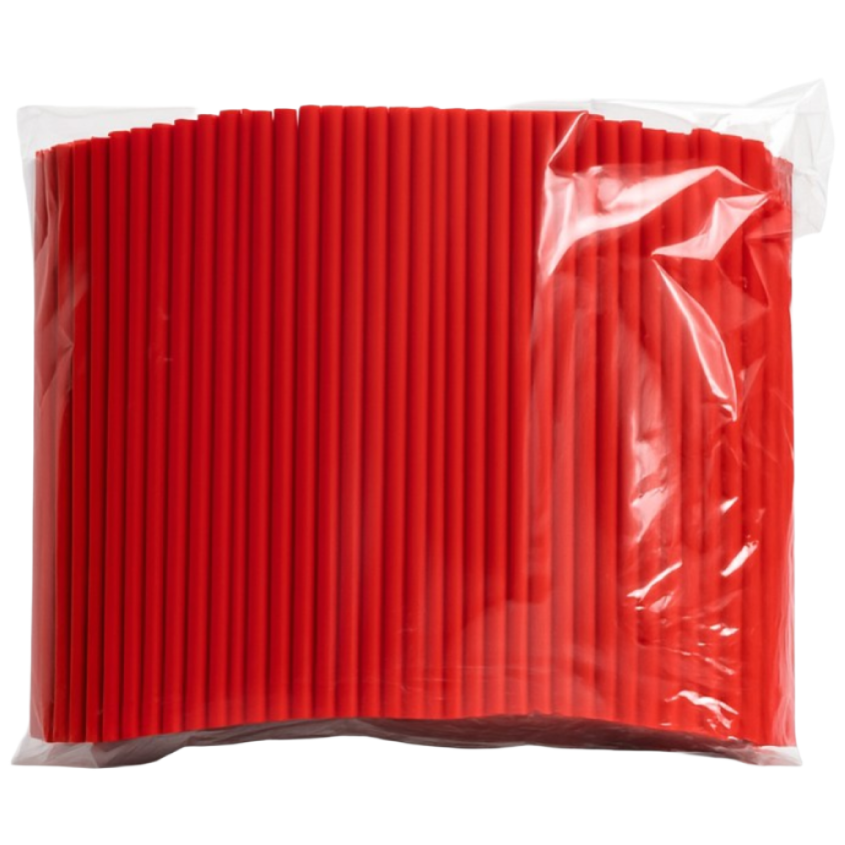 제이디팩 일자 빨대 7*210mm 빨강 벌크포장 500개 5,200원