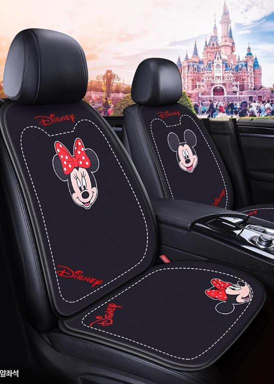 디즈니 미키 미니마우스 사계절 자동차 통풍 시트 커버 차량 악세서리 소품 신차 꾸미기 추천 80,600원