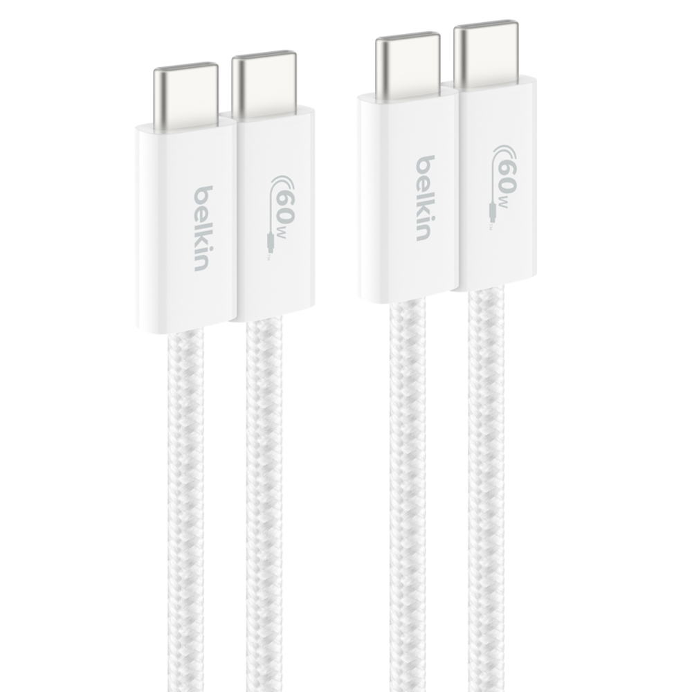 벨킨 C타입-C타입 USB 부스트차지 브레이디드 60W 고속 충전 케이블 CAB018, 화이트(CAB018qc05WH2PK), 1개, 1.5m 16,900원