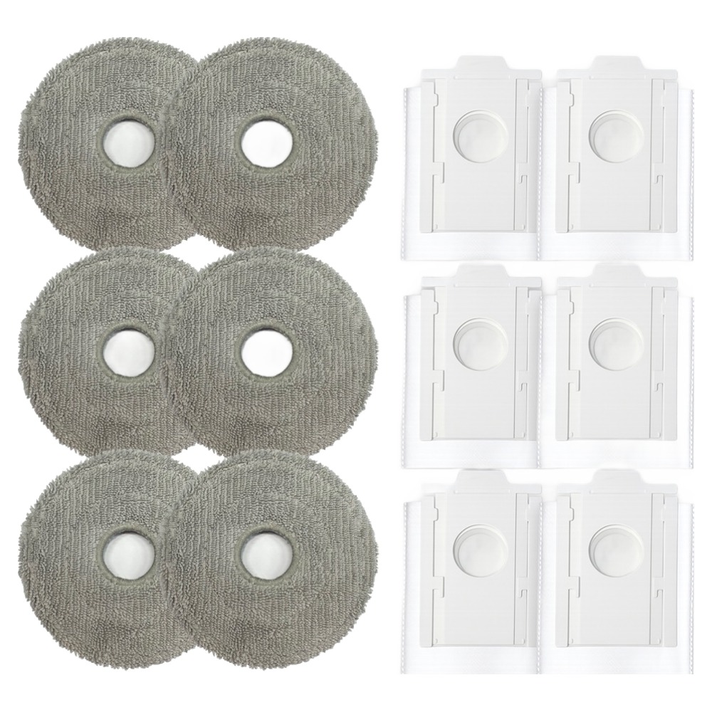 멋진공간 삼성 비스포크 Ai 스팀 제트봇 호환 먼지봉투 6p + 물걸레 6p 소모품 세트, 단일상품, 1세트 19,900원