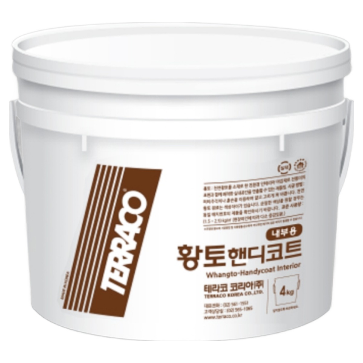 테라코 황토 핸디코트 내부용 4kg 실내 벽면 천장 인테리어 31,200원