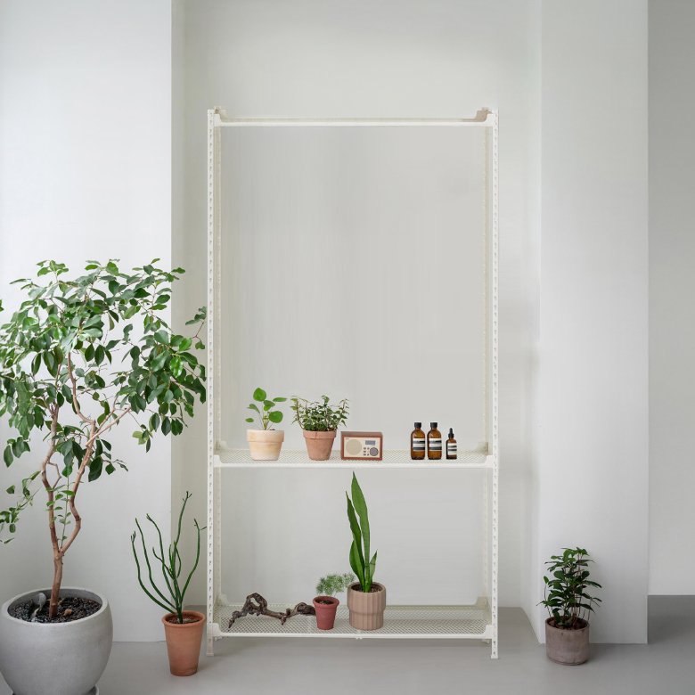 아임랙 조립식 철제 녹방지 화분 슬림랙 + 휨방지보강대 3p 세트 800 x 400 x 1800 mm 112,910원