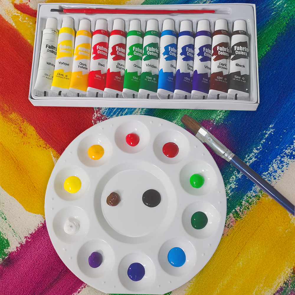 바떼레 패브릭 섬유 직물용 염색물감 12색, 12ml 10,000원