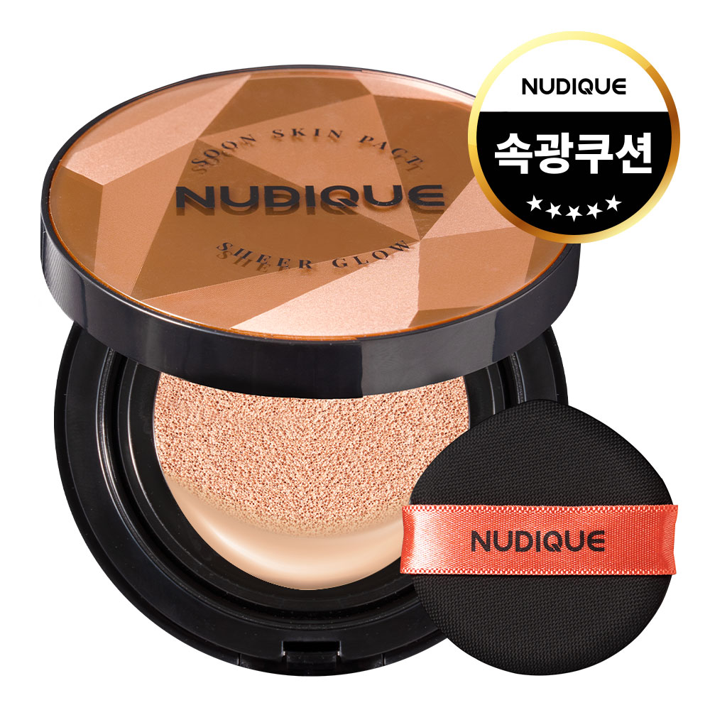 누디크 커버력 좋은 도자기 쿠션 순스킨 쉬어 글로우 팩트 본품, 15g 연예인 홈쇼핑 광채 쿠션팩트, 1개, 21호 35,700원