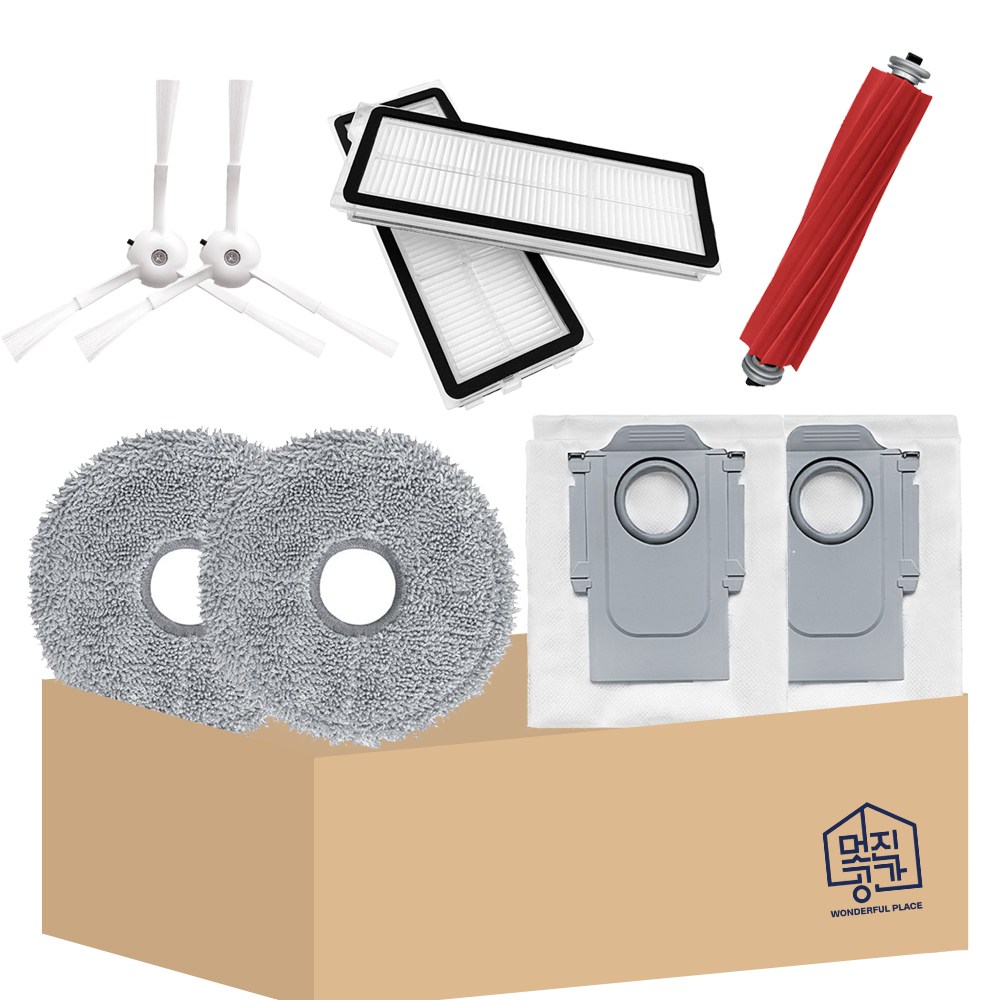 [호환] 멋진공간 로보락 Q revo 물걸레 더스트백 필터 브러쉬 소모품 세트 18,900원