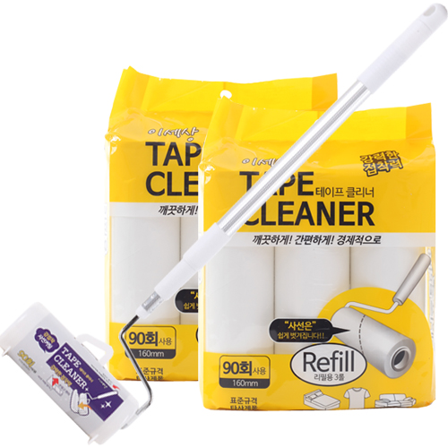 e세상 테이프클리너 롱핸들(리필1개)+핸들거치대+리필6개, 1세트 17,800원
