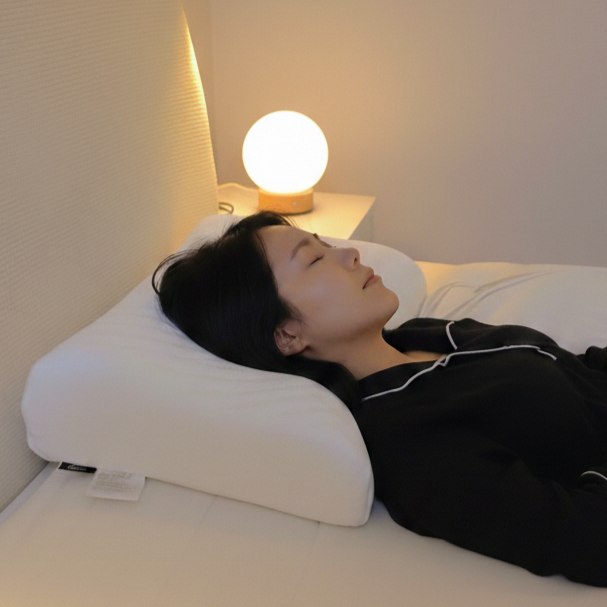 도르리 메모리폼 천연 라텍스 숙면 경추베개 커브형, 1개, 화이트 51,000원