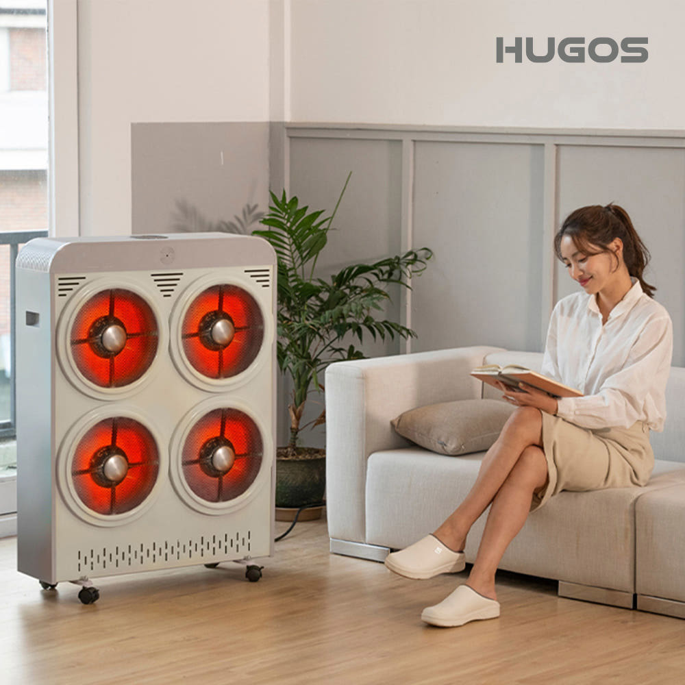 휴고스 하이라이트 전기히터 가정용 사무실 온열기구 전기스토브 저전력히터 전기난로 겨울난방기구 298,000원