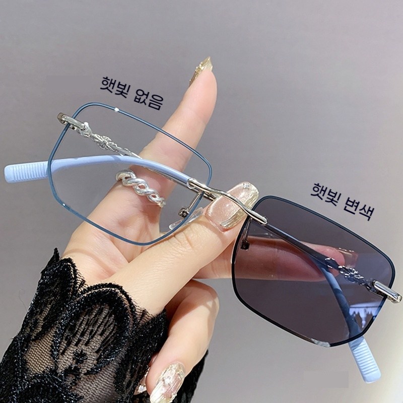 DZX 남녀공용 변색 패션 안경 가벼운 캐주얼 선글라스 12,950원