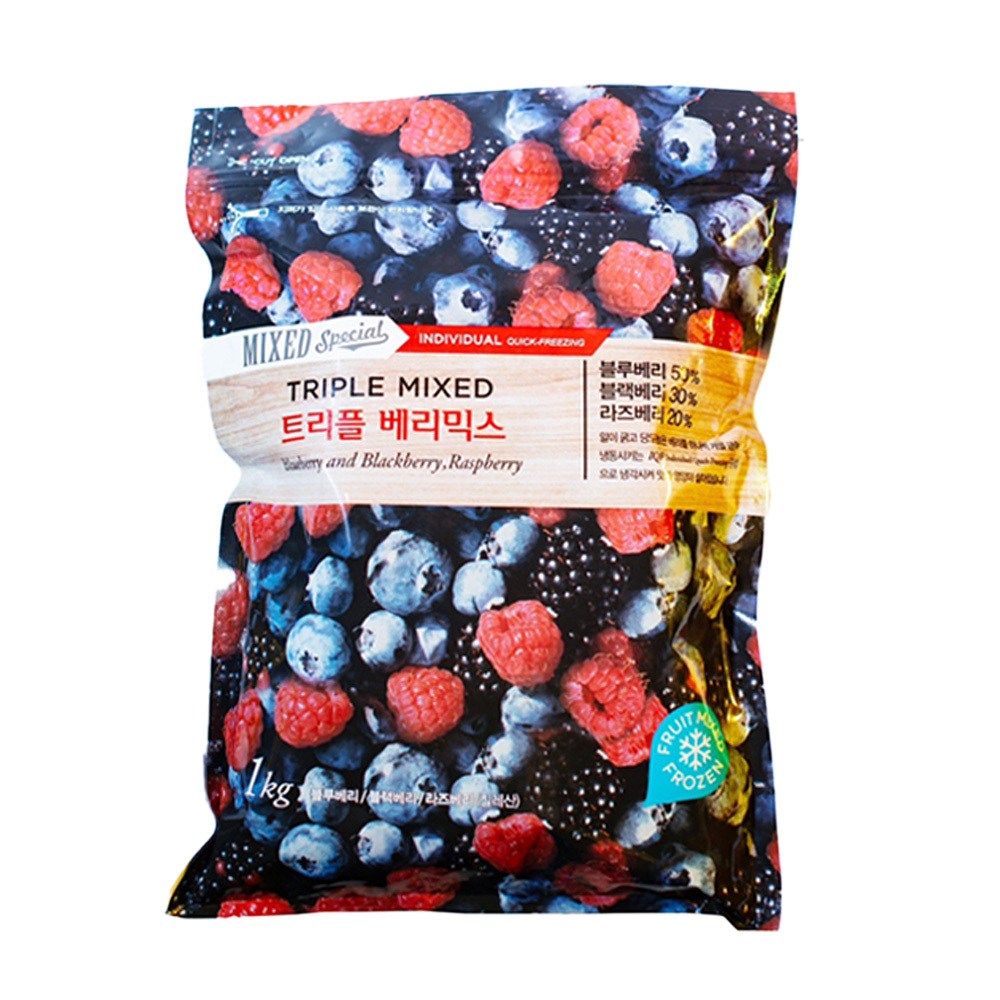 팜앤푸드 냉동 트리플베리믹스, 3개, 1kg 27,770원