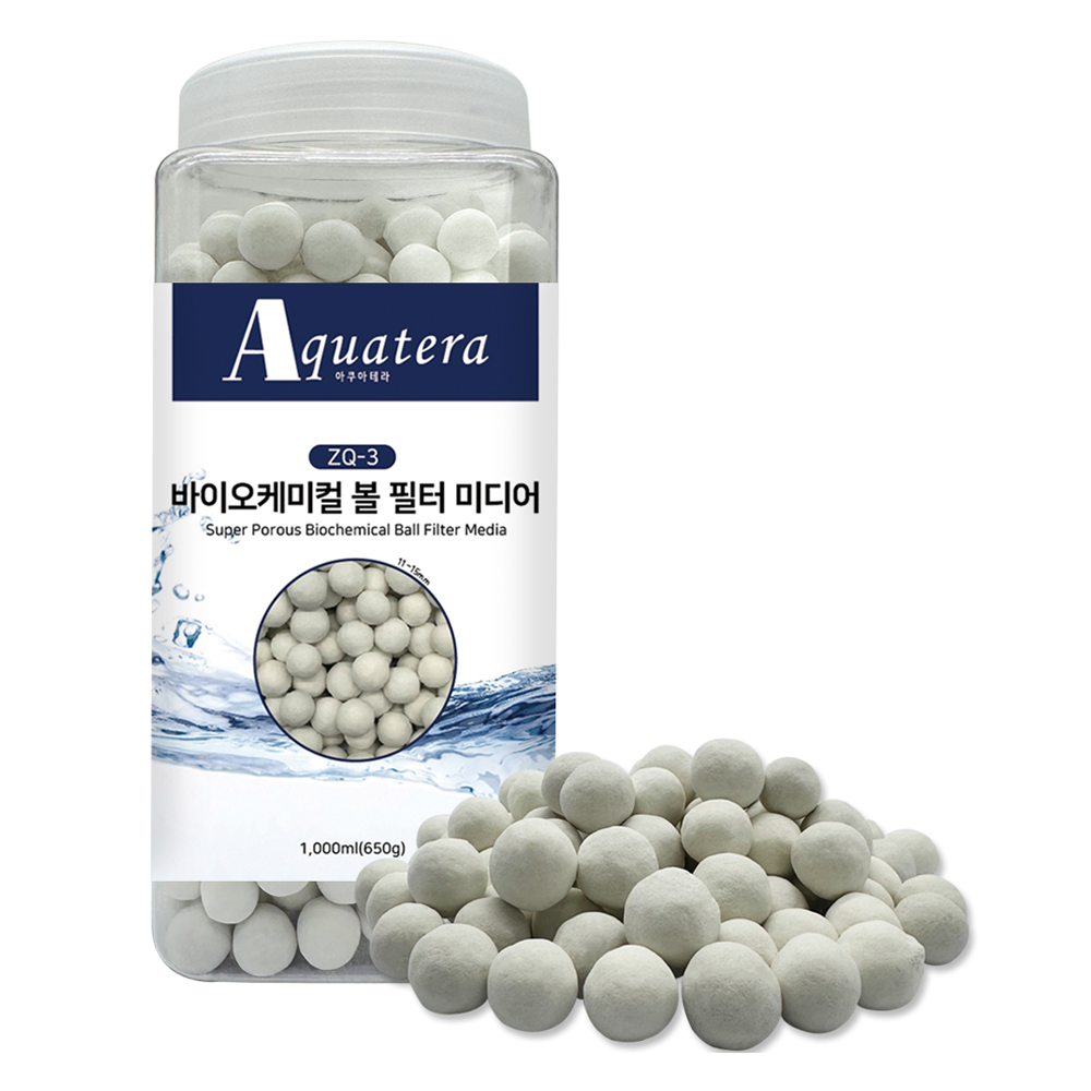 아쿠아테라 바이오케미컬 볼 필터 미디어 1000ml ZQ-3, 1개 7,800원
