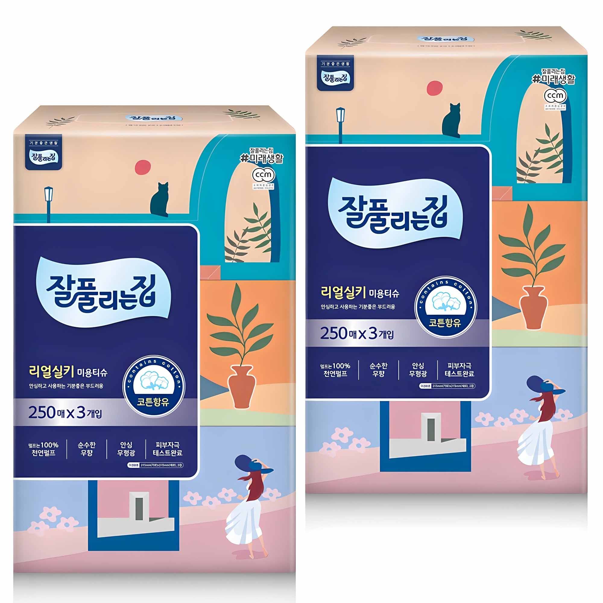잘풀리는집 천연펄프 미용티슈 2겹 9,820원