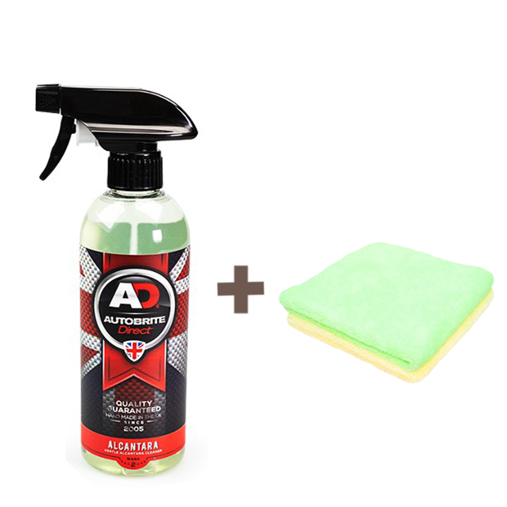 오토브라이트 실내세정제 알칸타라 스웨이드 가죽핸들 전용 크리너+극세사타월 세트 18,700원