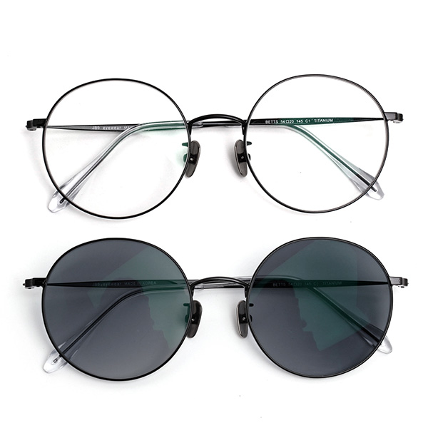 국산 JB9 BETTS 변색안경 4컬러 선글라스 티타늄 블루라이트차단 멀티안경 스마트 벳츠 남녀공용 제이비나인+케이스+안경수건, 현재가 70,900원