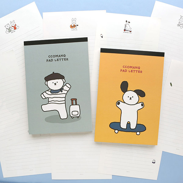 핑크풋 꼬망프렌즈 패드 편지지 편선지, 단품, 선택1:본상품선택 4,000원