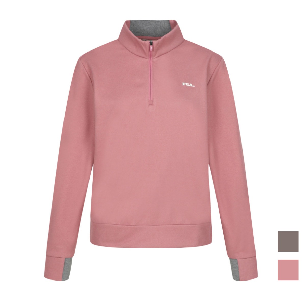 PGA 여성 배색디테일 하프집업 티셔츠 PGWTS44301 31,470원