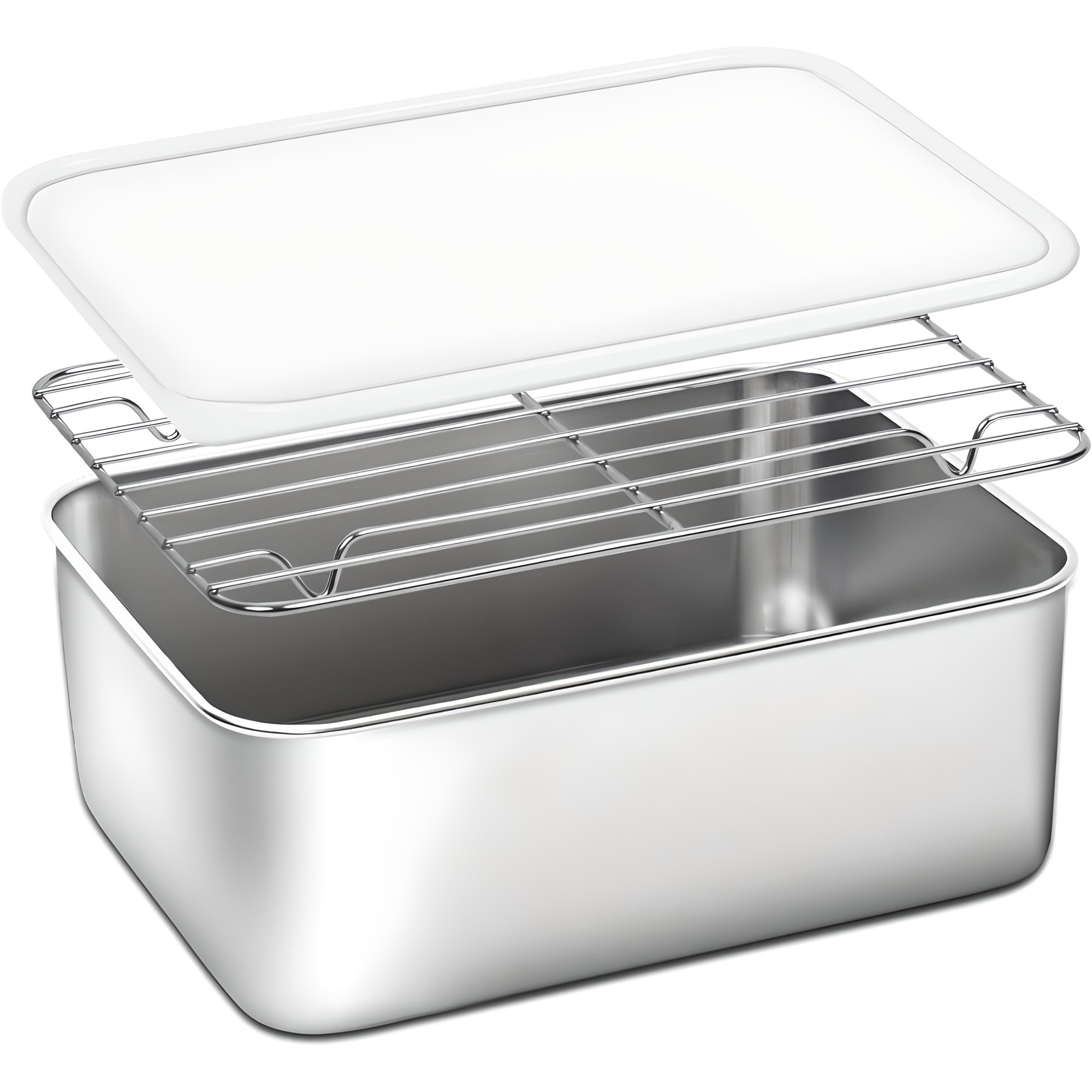 벨라쿠진 스텐 사각 용기 + 거름망 세트 3.4L, 1세트 19,900원