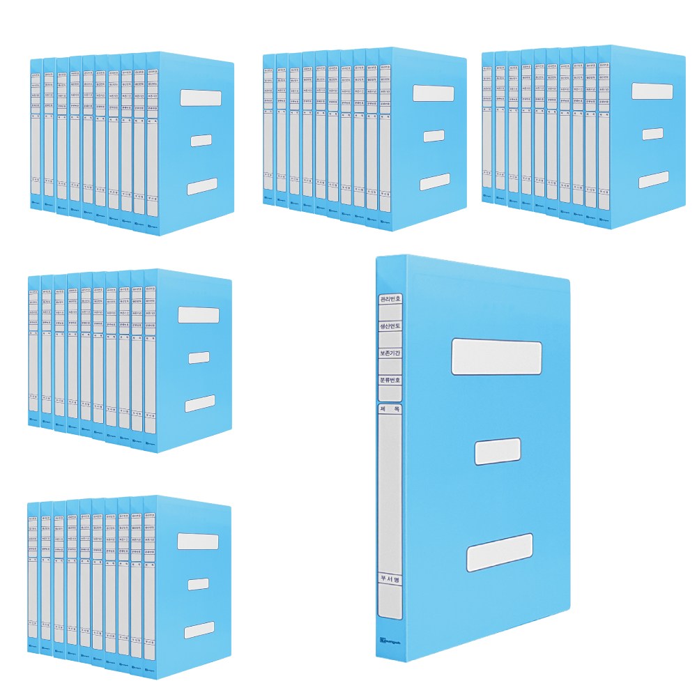 영오 PP정부화일 A4, 50개, 청색 26,000원