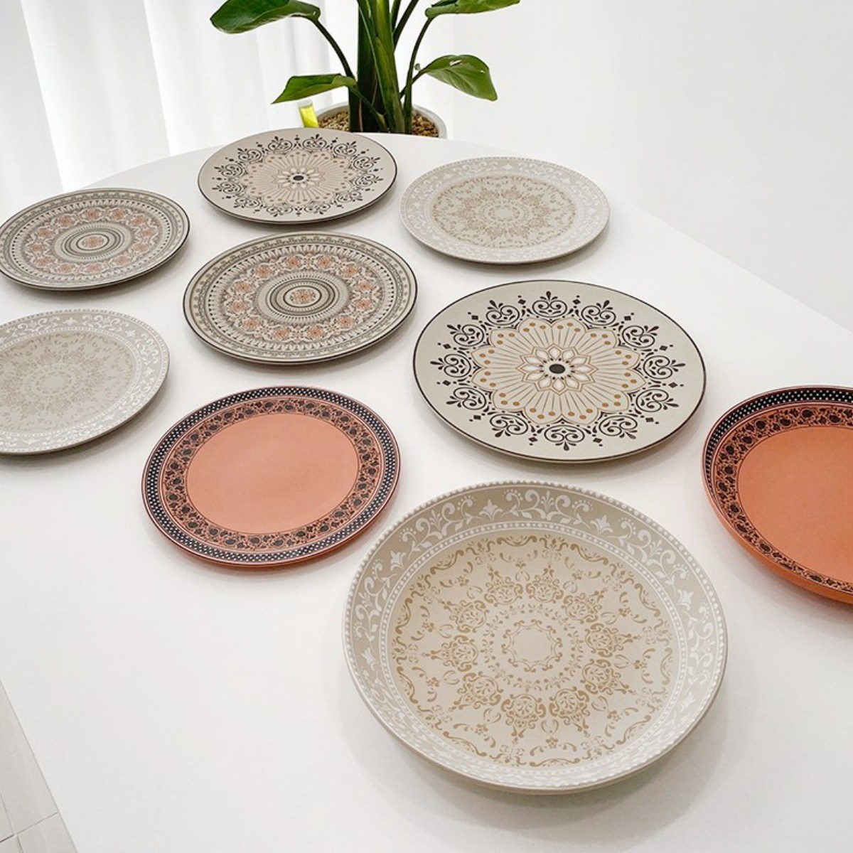 [락포슬린] RAK 어스 빈티지접시 파스타 예쁜카페 유럽 브런치 플레이팅접시 도자기접시, 1개 64,900원