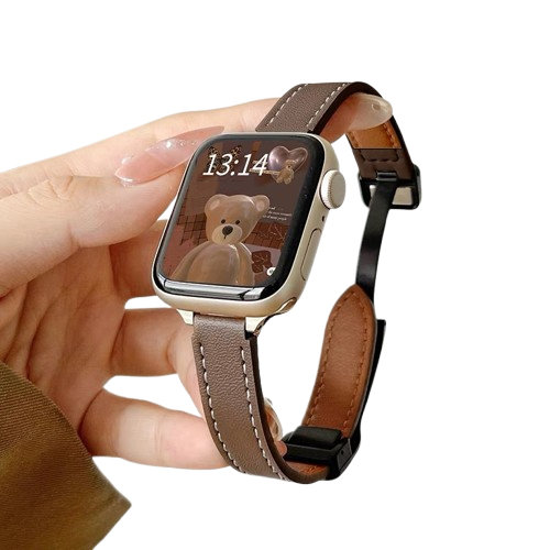 투에이비 애플워치 호환 가죽 마그네틱 슬림 스트랩, 1개, 더스티 브라운 8,450원