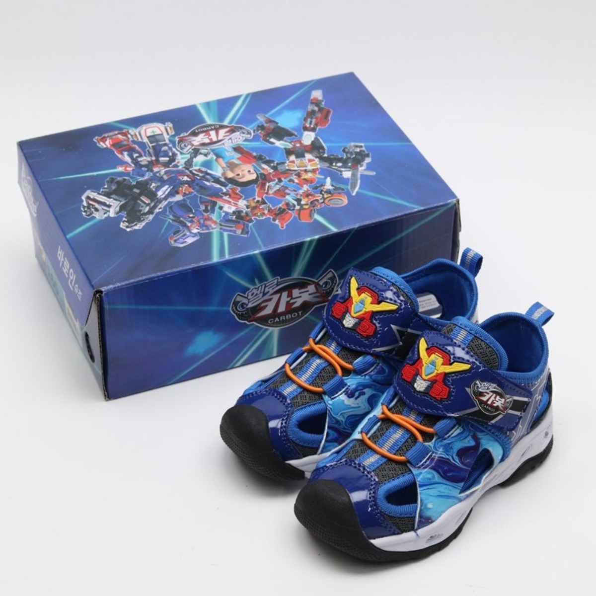 남아 헬로카봇 라이팅 샌들 찍찍이 불빛발광 여름샌들 38,400원