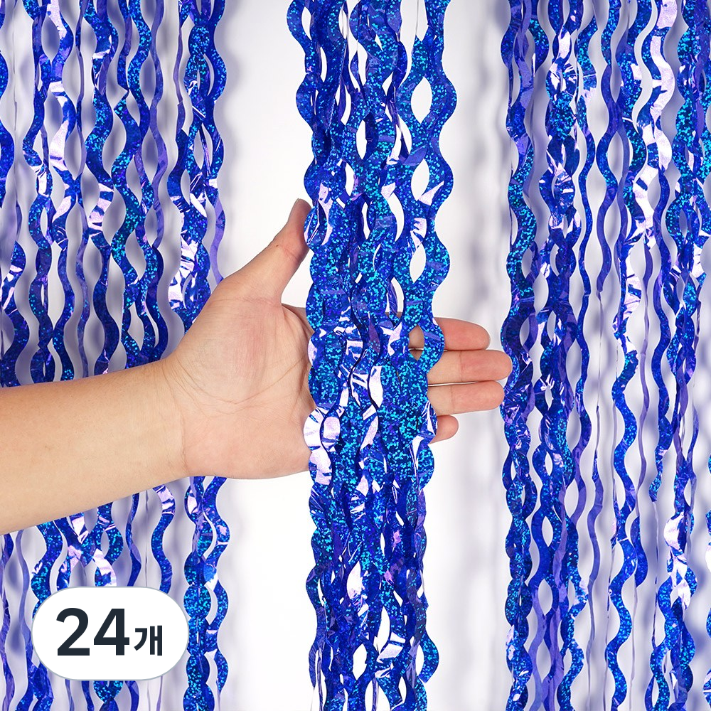 파티짱 웨이브 홀로그램 파티 커튼 장식 포토존 배경 49,250원