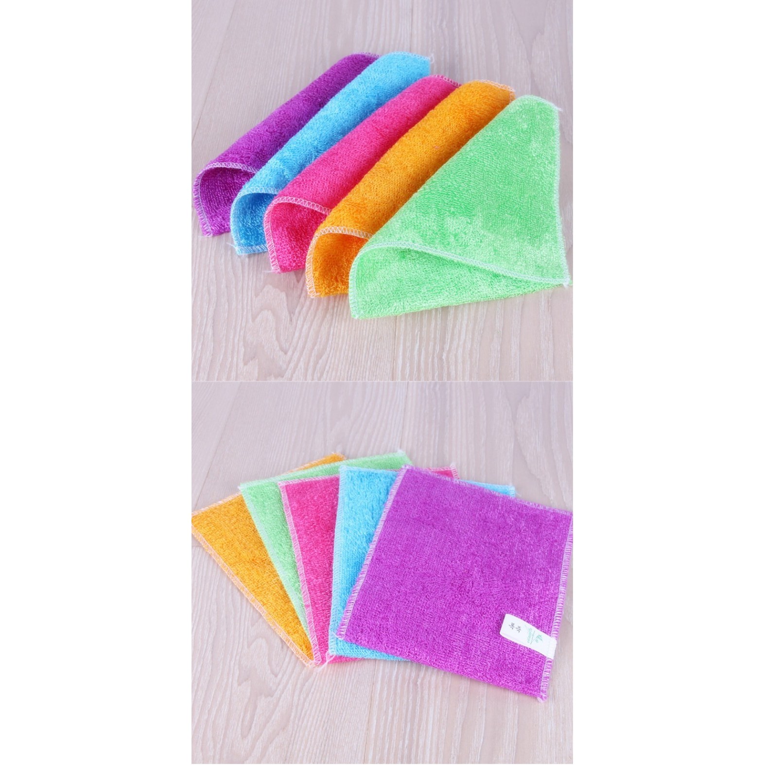 2겹 두툼한 대나무 섬유 행주 보풀생기지 않는 수세미  색상랜덤 SH468 9,890원