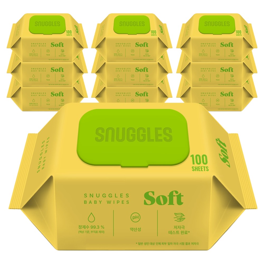 스너글스 소프트 유아용 피부 저자극 인증 아기물티슈 캡형 6,780원