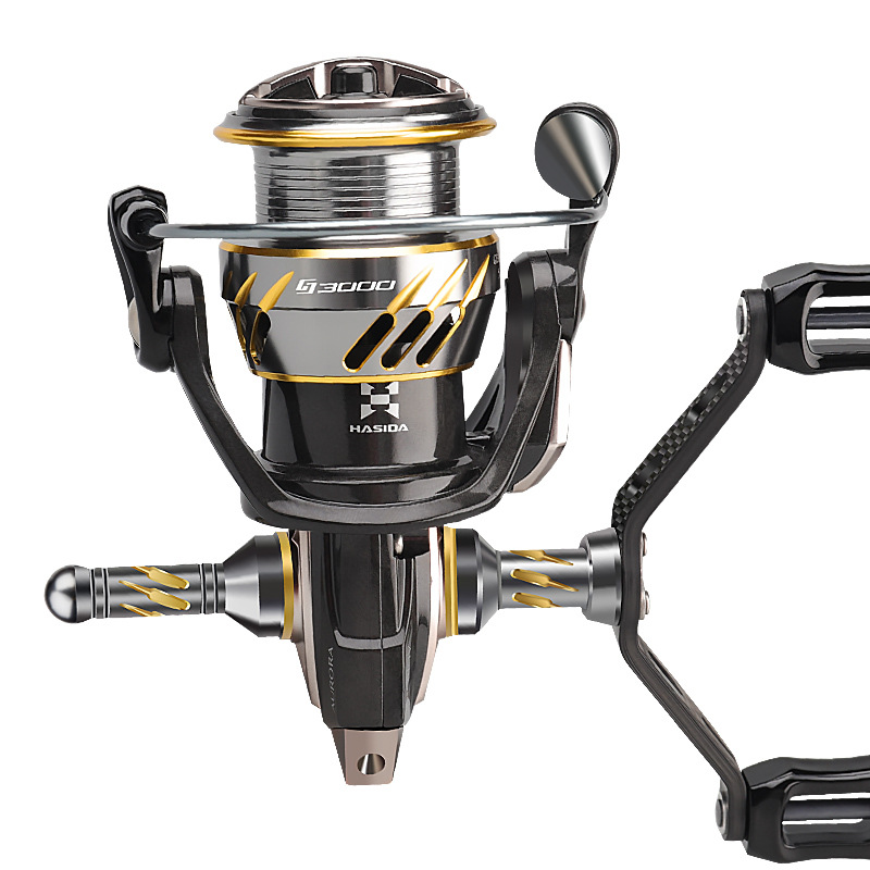 하스다 스피닝릴 루어릴 선상릴 낚시릴 초경량 원투 낚시릴 더블핸들 루어 민물낚시 바다 낚시대 원투낚시 찌낚시 800-3000 다용도릴 드렉력 5.5KG 96,000원