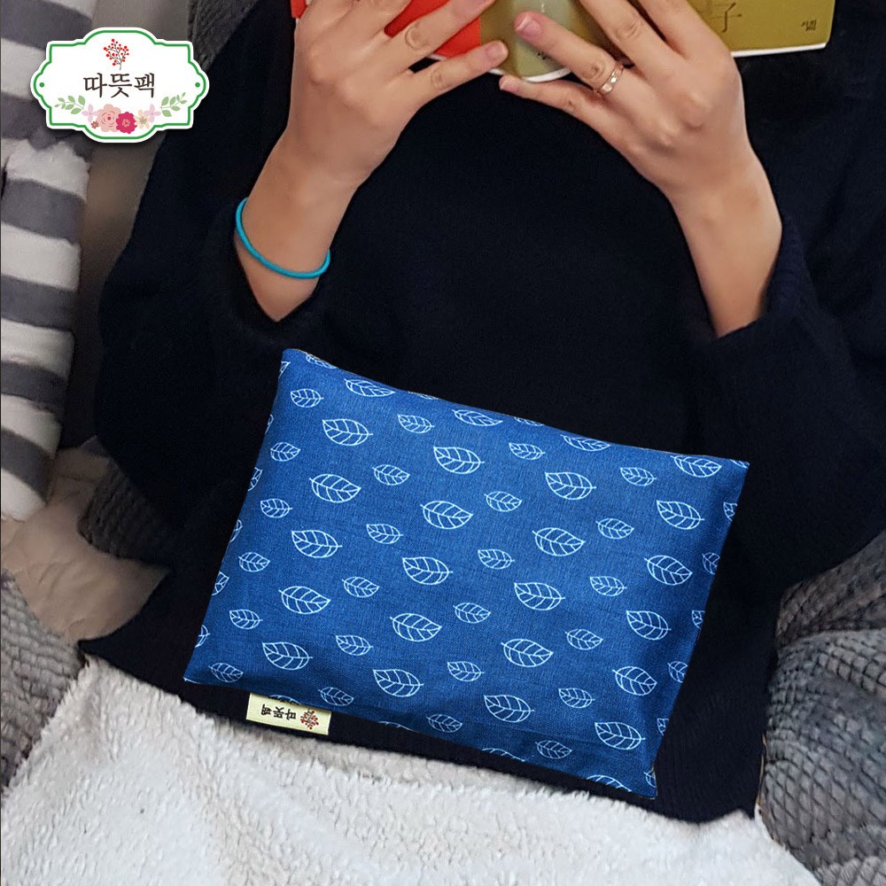[따뜻팩] 국산 100% 콩 복부 어깨 찜질 팩 + 순면 커버 세트 제작 그린 19,200원