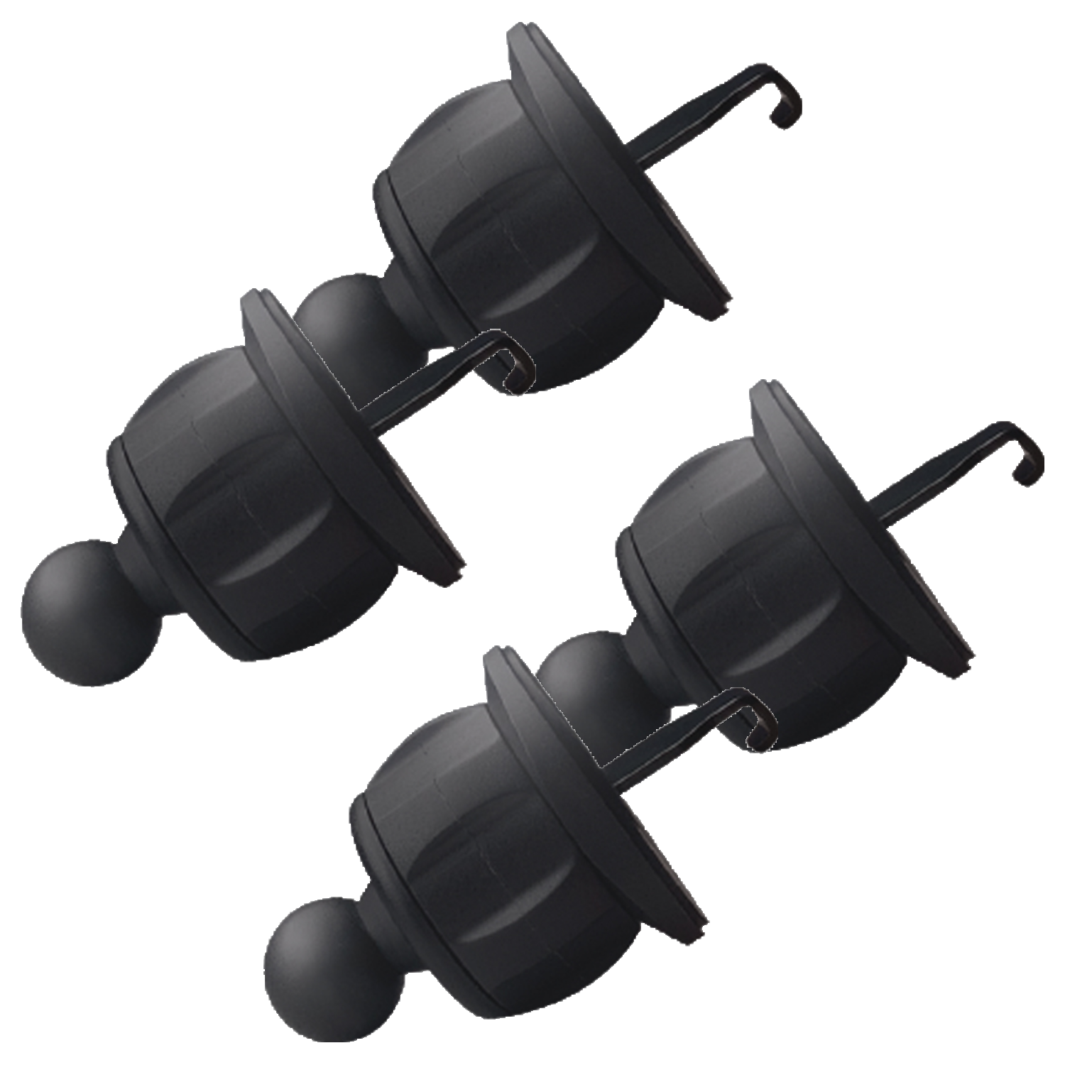 레드빈 고리 앤 나사 송풍구형 거치대, 블랙, 4개 17,220원