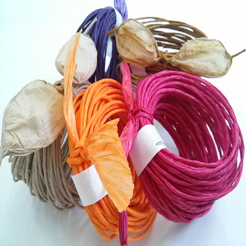 친환경 한지 공예용 지끈 10M 종이끈 포장끈 칼라지끈, 갈색 2,200원