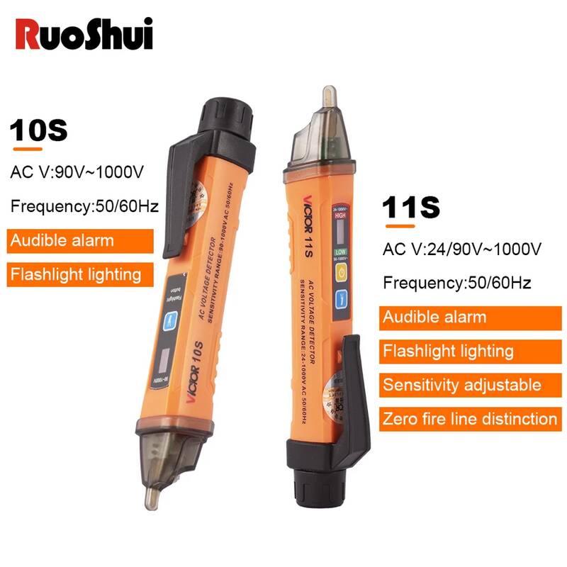 활선경보기 경보기 측정기기 1개 루오수이 10S 비접촉식 전압 테스터 펜 스마트 감지기 121000V 테스트 브레이크포인트 탐지기 플래시라이트 12,800원