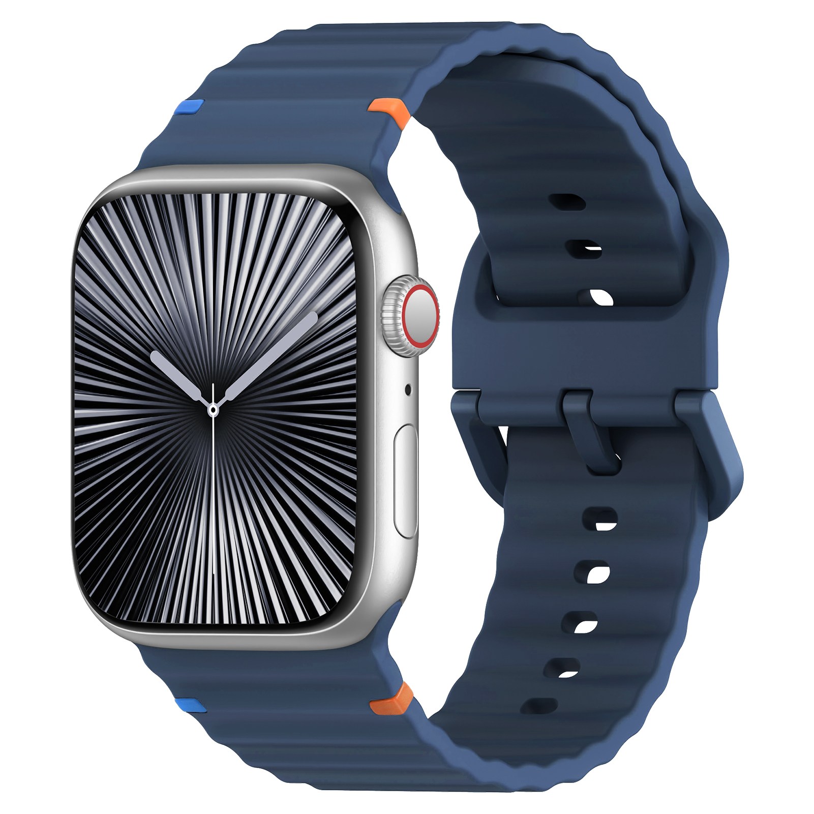 Fegwilde 애플워치 호환 스포츠 스트랩 컬러풀한 스티치 실리콘 밴드 울트라1/2/3 11 10 9 8 7 6 5 3 SE1/2/3 44/40/41/45/42/46/49mm 9,900원