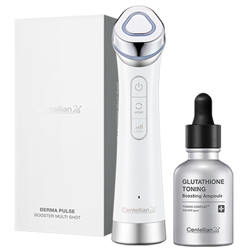 센텔리안24 더마 펄스 부스터 멀티 샷 뷰티 디바이스 + 글루타치온 토닝 부스팅 앰플 30ml 세트, DKPC24-1(디바이스), 화이트 + 실버(디바이스) 164,620원