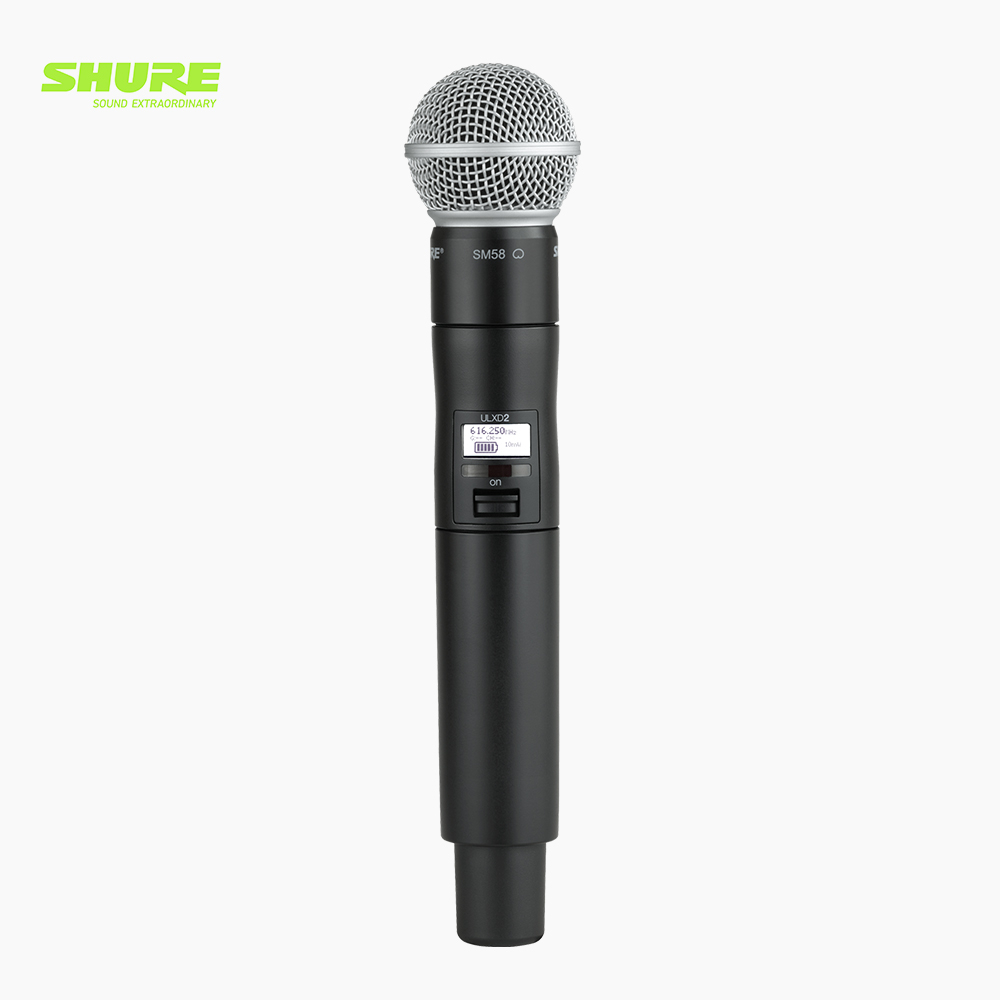 SHURE 슈어 ULXD2/SM58  디지털 무선 핸드마이크 핸드헬드 송신기 1,590,000원