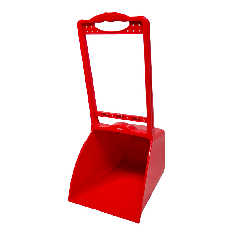 나코 플라스틱 쓰레받기 긴 스탠드 업소용 미화 외곽 쓰레받기 대형 청소용품, 오렌지레드, 1개 9,000원