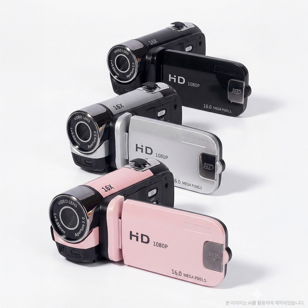 고급형 + 셀카모드 포토토 빈티지 캠코더 충전형 레트로 Y2K 캠코더 53,700원