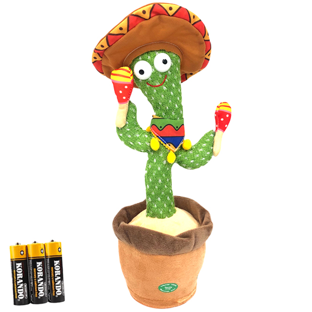 [최고품질, 당일발송] 로앤제이 말하는 말따라하는 노래하는 춤추는 선인장 인형 장난감 건전지타입, 1개 12,700원