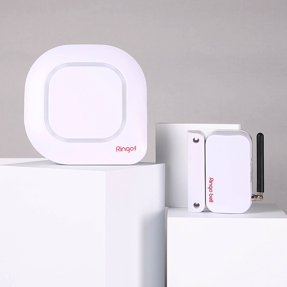 [링고벨] 무선 차임벨 LED 배터리타입 수신기 동작감지 도어센서벨 음성안내 경보기 100,500원
