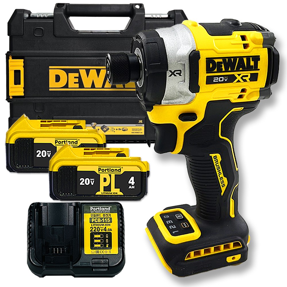 디월트 20V 플레그쉽 임팩트 드라이버 세트 포틀랜드 배터리 케이스 세트 316,200원