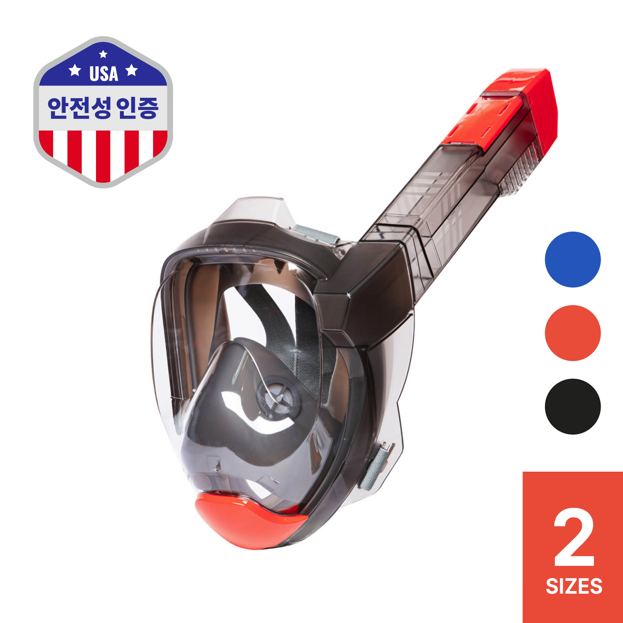 라모노 에어브리드 풀페이스 스노클링 마스크 3세대 김서림방지 메쉬백 49,900원